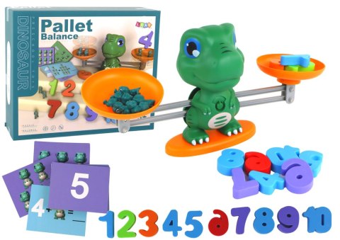 Zabawka Edukacyjna Dinozaur Waga Działania Matematyczne LEAN Toys