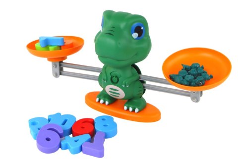 Zabawka Edukacyjna Dinozaur Waga Działania Matematyczne LEAN Toys