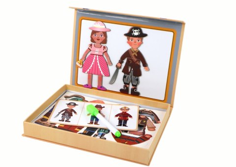 Zestaw Puzzli Magnetycznych Motyw Postaci Kreskówkowych LEAN Toys