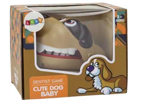 Gra Zręcznościowa Piesek Dentysta Brązowy LEAN Toys