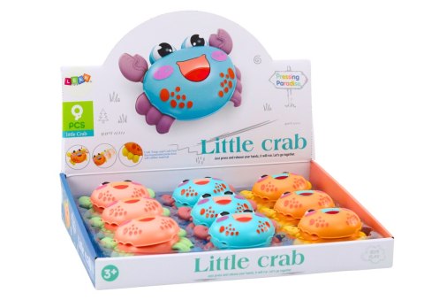 Mały Wesoły Krab Napęd Frykcyjny 3 Kolory LEAN Toys