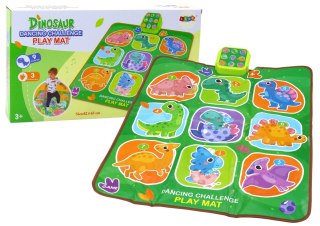 Mata Interaktywna Taneczne Wyzwanie Dinozaury 5 Trybów Zabawy LEAN Toys