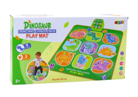 Mata Interaktywna Taneczne Wyzwanie Dinozaury 5 Trybów Zabawy LEAN Toys