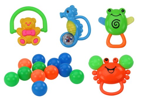 Mata Leżanka Dla Niemowlaka Basenik Kulki 3w1 Żółw LEAN Toys