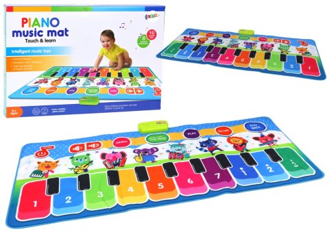 Mata Muzyczna Interaktywna Edukacyjna Do Tańczenia Instrumenty Dźwięki LEAN Toys