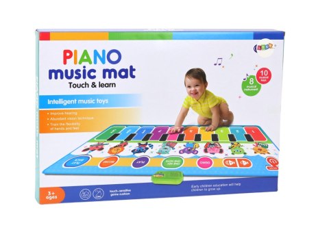 Mata Muzyczna Interaktywna Edukacyjna Do Tańczenia Instrumenty Dźwięki LEAN Toys