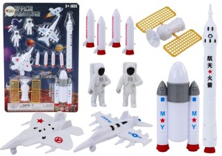 Zestaw Figurek Kosmicznych Astronauci Rakiety 11El LEAN Toys