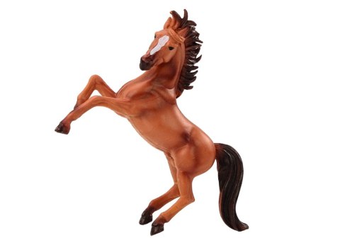 Figurka Konia Brązowy Koń Stojący Stajnia Farma Cute Horse LEAN TOYS