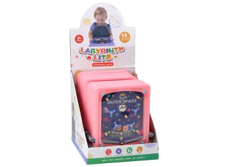 Kosmiczna Gra Zręcznościowa Flipper Plansza Różowa LEAN TOYS