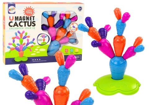 Magnetyczny Kaktus Klocki Konstrukcyjne 16 Elementów LEAN Toys