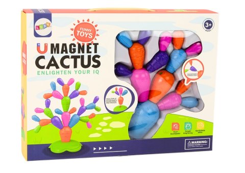 Magnetyczny Kaktus Klocki Konstrukcyjne 16 Elementów LEAN Toys