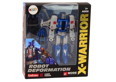 Robot-Helikopter 2w1 Transformacja X-Warrior Niebieski LEAN TOYS