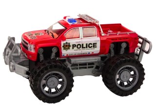 Samochód Policyjny Pickup Czerwony Terenowy Wóz Policji LEAN Toys