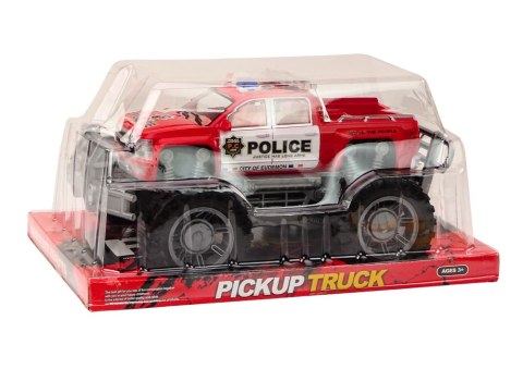 Samochód Policyjny Pickup Czerwony Terenowy Wóz Policji LEAN Toys