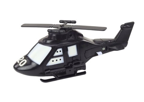 Zestaw Policyjny Wóz Quad Figurki Helikopter Światła Dźwięki LEAN Toys