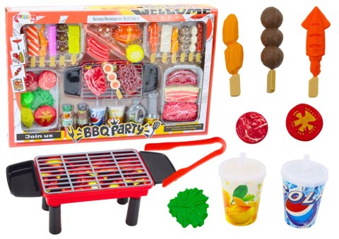 Zestaw Przyjęcie Grill Potrawy Napoje Warzywa 40 Elementów LEAN Toys