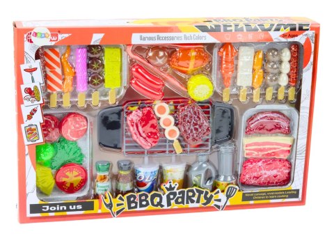 Zestaw Przyjęcie Grill Potrawy Napoje Warzywa 40 Elementów LEAN Toys