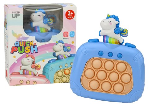 Gra Sensoryczna Jednorożec Pop It Na Baterie Światła Dźwięki Różowa LEAN Toys