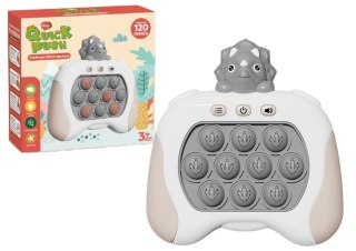 Gra Sensoryczna Triceratops Pop It Na Baterie Światła Dźwięki Szara LEAN Toys