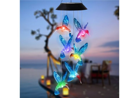 Lampka Solarna Kolibry Ptaki LED Kolorowe LEAN Toys