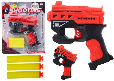 Mini Pistolet Na Strzałki Piankowe Z Przyssawkami Czerwony LEAN TOYS