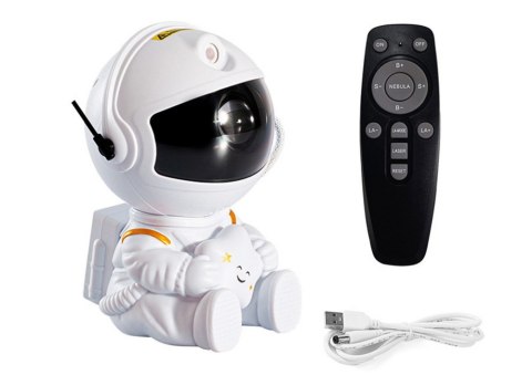 Projektor Astronauta Z Gwiazdą LED USB Pilot Sterujący LEAN Toys