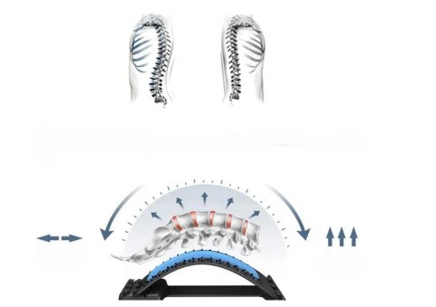 Przyrzad Do Rozciągania Pleców Kręgosłupa Deska Masażer Akupunktura LEAN Toys
