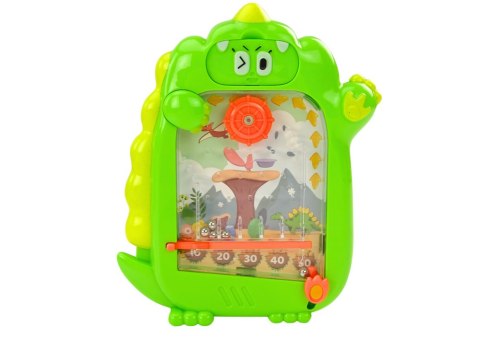 Tablica Do Rysowania Gra Kieszonkowa 2w1 Dinozaur Zielony LEAN TOYS