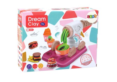 Zestaw Ciastolina Masa Plastyczna Maszynka DIY Akcesoria 36 ele. LEAN Toys