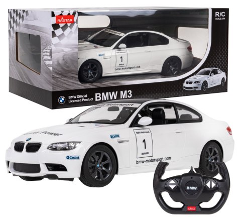 BMW M3 biały RASTAR model 1:14 Zdalnie sterowane auto + Pilot 2,4 GHz