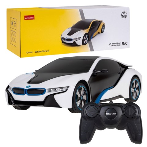 BMW i8 RASTAR model 1:24 Zmienny kolor karoserii + Światła LED + Pilot 2,4 GHz