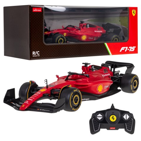 Ferrari F1 75 RASTAR model 1:18 Zdalnie sterowany bolid + Pilot 2,4 GHz + Naklejki