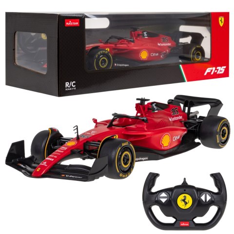 Ferrari F1 75 czerwony RASTAR model 1:12 Zdalnie sterowany bolid + Pilot 2,4 GHz + Naklejki