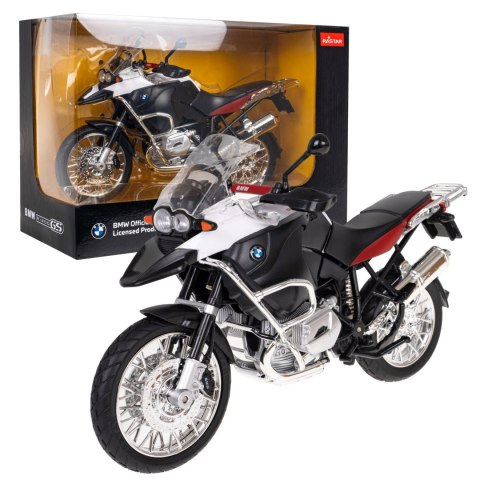 Motocykl BMW R 1200 GS biały RASTAR model 1:9 Metalowa karoseria