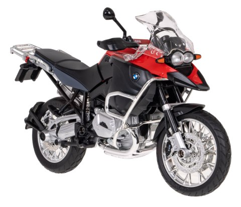 Motocykl BMW R 1200 GS czerwony RASTAR model 1:9 Metalowa karoseria