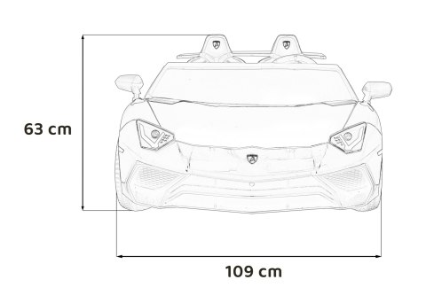 Pojazd Lamborghini Aventador SV Czerwony