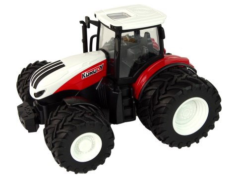 Traktor Zdalnie Sterowany z Przyczepą 1:24 Czerwony Zielony LEAN Toys