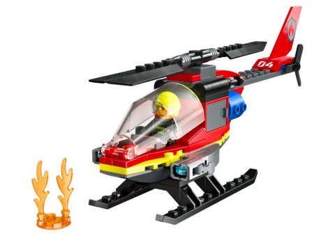 Klocki LEGO CITY Strażacki Helikopter Ratunkowy 85 Elementów 60411 LEGO