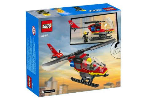 Klocki LEGO CITY Strażacki Helikopter Ratunkowy 85 Elementów 60411 LEGO