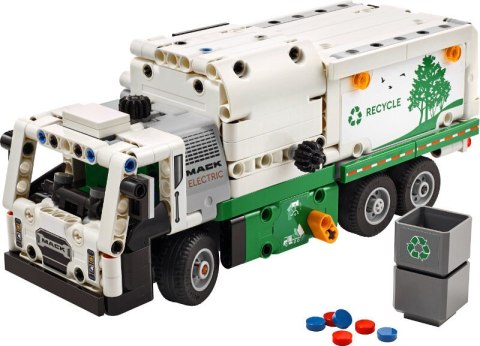 Klocki LEGO TECHNIC Śmieciarka MACK® LR ELECTRIC 503 Elementy 42167 LEGO