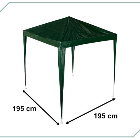 Namiot pawilon ogrodowy imprezowy handlowy altana zielony 1,9x1,9