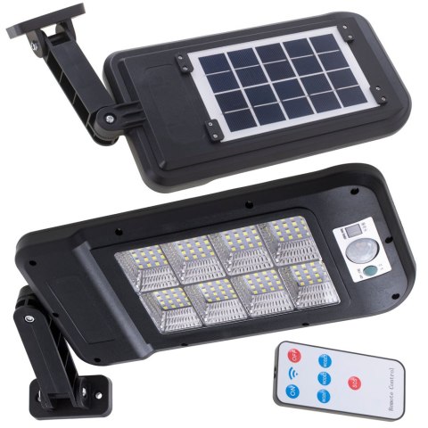 Lampa solarna latarnia ogrodowa uliczna 128LED + pilot