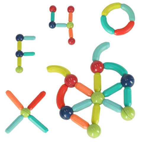 Klocki magnetyczne magnetic sticks duże patyczki dla małych dzieci 25 elementów