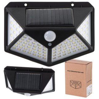 Lampa solarna czujnik ruchu i zmierzchu 100 LED Kik Sp. z o. o. Sp. k.