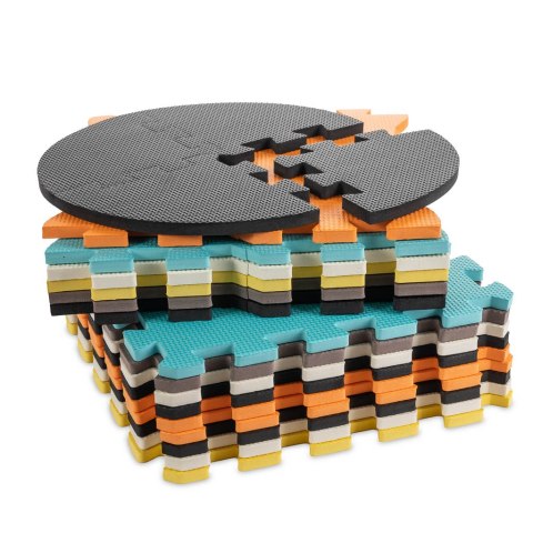 Mata edukacyjna piankowa puzzle zwierzątka kolorowa 114 x 114 cm 25 elementów Kik Sp. z o. o. Sp. k.