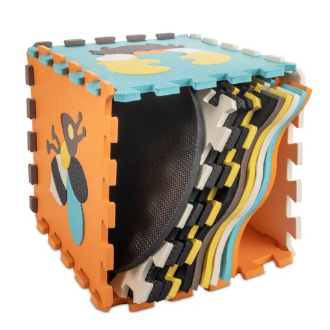 Mata edukacyjna piankowa puzzle zwierzątka kolorowa 114 x 114 cm 25 elementów Kik Sp. z o. o. Sp. k.