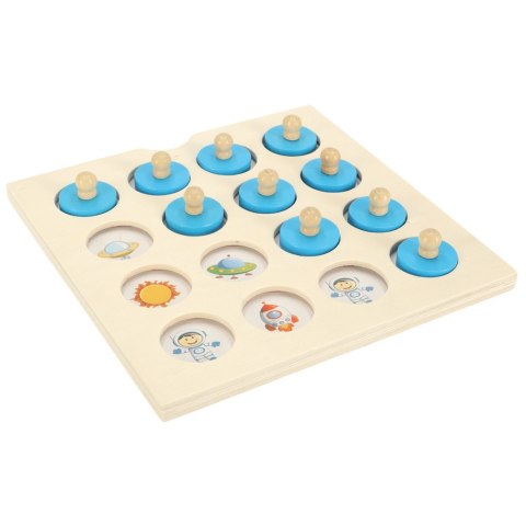 Gra planszowa memory montessori zestaw puzzle drewniane 4 karty Kik Sp. z o. o. Sp. k.