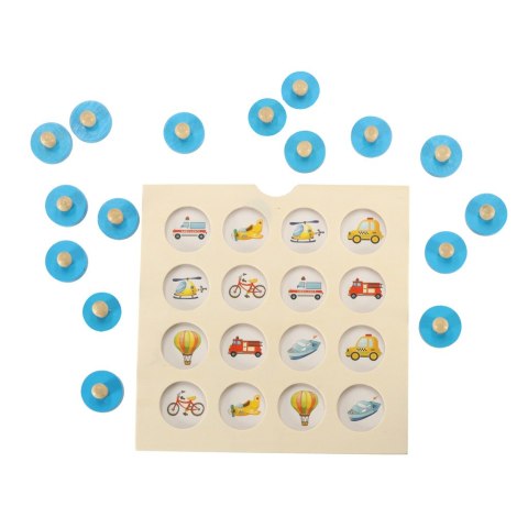 Gra planszowa memory montessori zestaw puzzle drewniane 4 karty Kik Sp. z o. o. Sp. k.