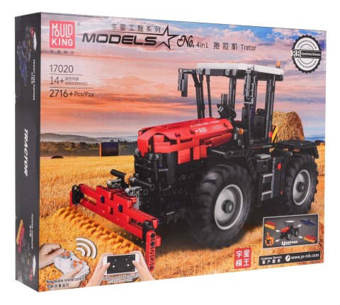 Klocki Czerwony Traktor 2716el.