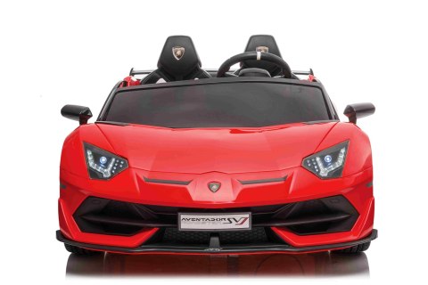 Lamborghini SVJ DRIFT dla 2 dzieci Czerwony + Funkcja driftu + Pilot + MP3 LED + Wolny Start